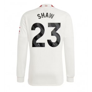 Manchester United Luke Shaw #23 Koszulka Trzecich 2023-24 Długi Rękaw